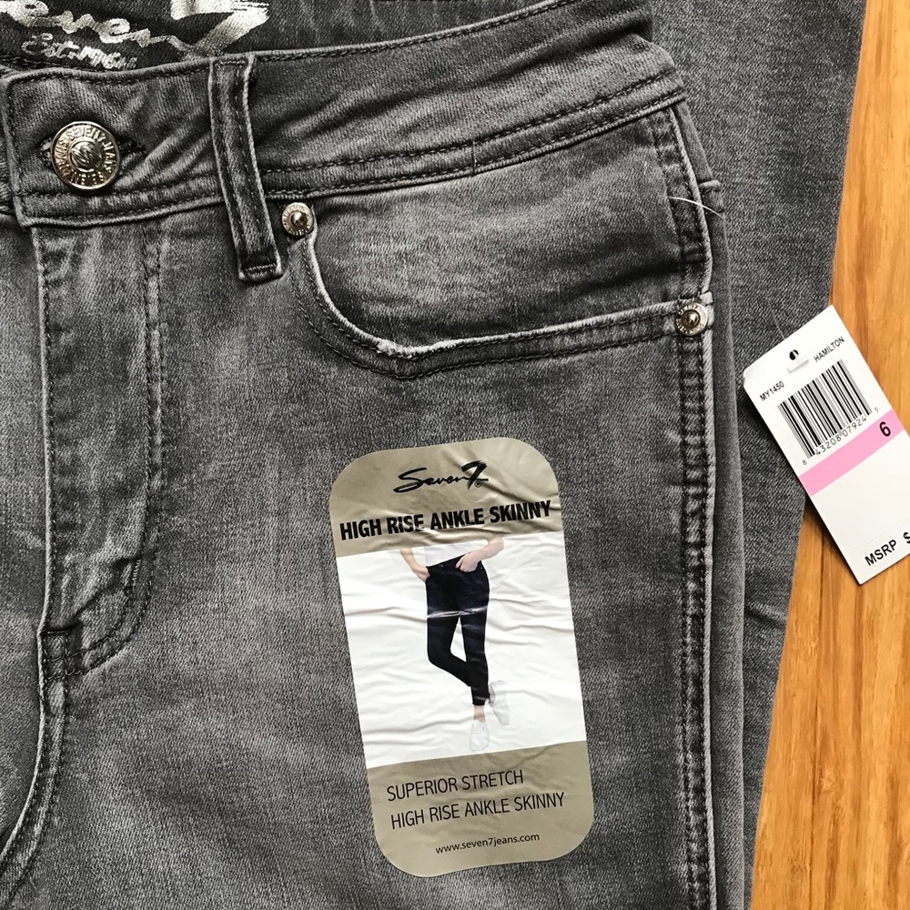 7 Seven High Rise Ankle Skinny - Picture 4 of 6